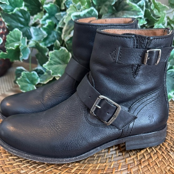 Frye Shoes - Frye Black Leather Ankle Boots